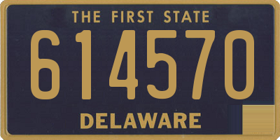 DE license plate 614570