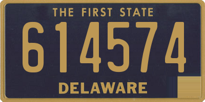 DE license plate 614574