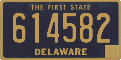 DE license plate 614582