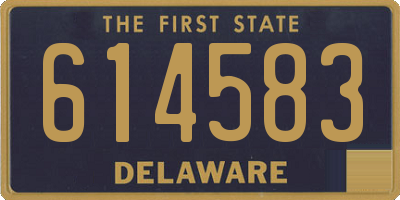 DE license plate 614583