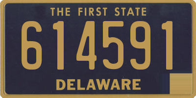 DE license plate 614591