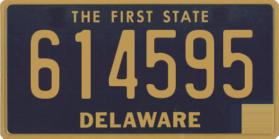 DE license plate 614595