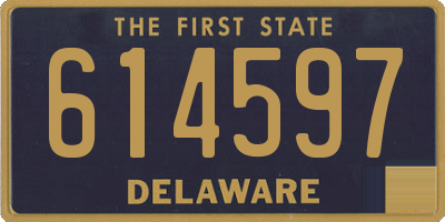 DE license plate 614597