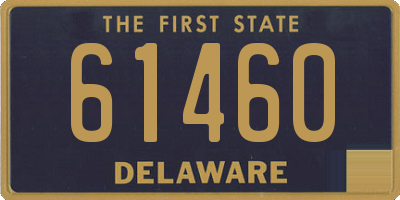 DE license plate 61460