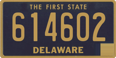 DE license plate 614602