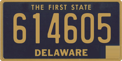 DE license plate 614605