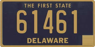 DE license plate 61461