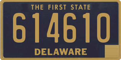 DE license plate 614610