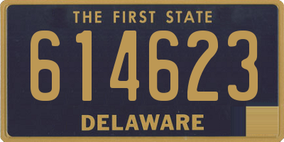 DE license plate 614623