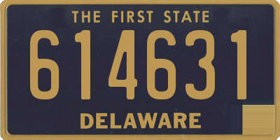 DE license plate 614631