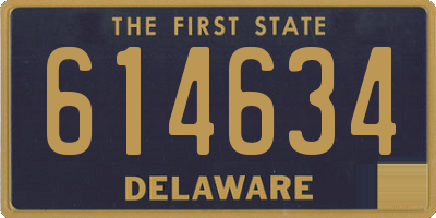 DE license plate 614634