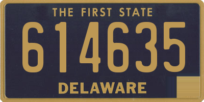 DE license plate 614635