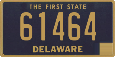 DE license plate 61464