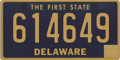 DE license plate 614649