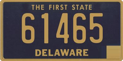 DE license plate 61465