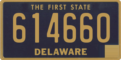 DE license plate 614660
