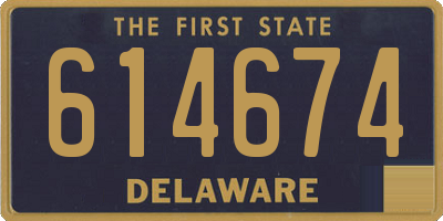 DE license plate 614674