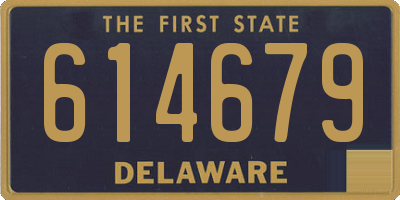 DE license plate 614679