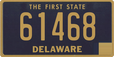 DE license plate 61468