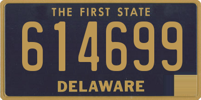 DE license plate 614699