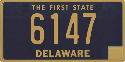 DE license plate 6147