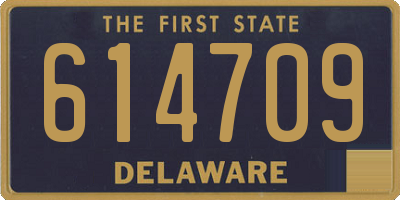 DE license plate 614709