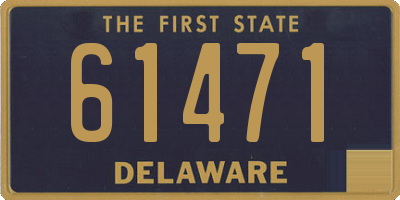 DE license plate 61471