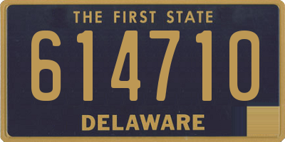 DE license plate 614710