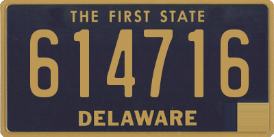 DE license plate 614716
