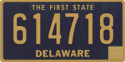 DE license plate 614718
