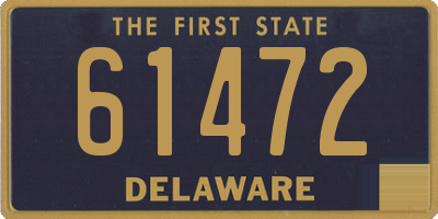 DE license plate 61472