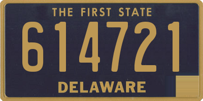 DE license plate 614721