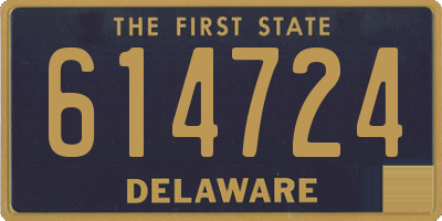 DE license plate 614724