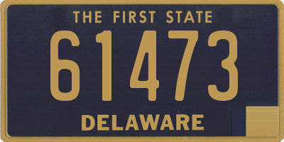 DE license plate 61473