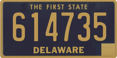 DE license plate 614735
