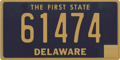 DE license plate 61474