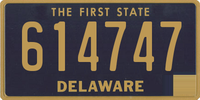 DE license plate 614747