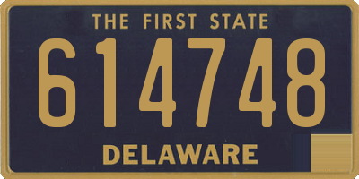 DE license plate 614748