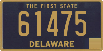 DE license plate 61475