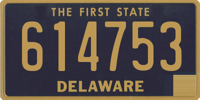 DE license plate 614753