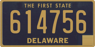 DE license plate 614756