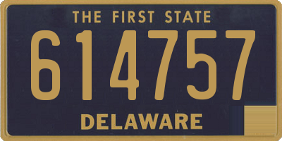 DE license plate 614757