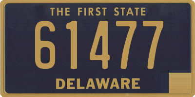 DE license plate 61477