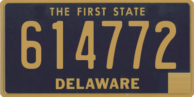 DE license plate 614772