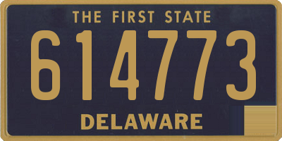 DE license plate 614773