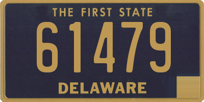 DE license plate 61479