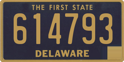 DE license plate 614793