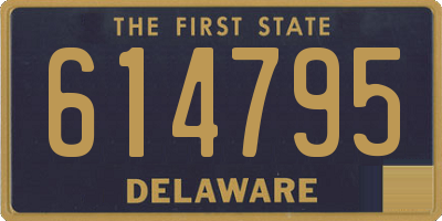 DE license plate 614795