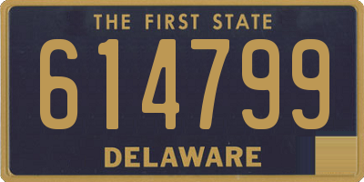 DE license plate 614799