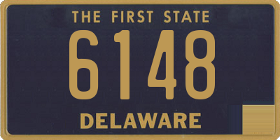DE license plate 6148
